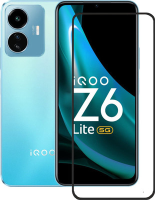 DSCASE Edge To Edge Tempered Glass for iQOO Z6 Lite 5G(Pack of 1)