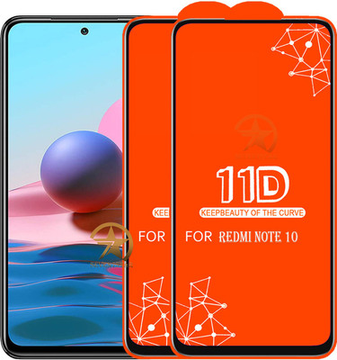SEVEN7STAR Edge To Edge Tempered Glass for Redmi Note 10(Pack of 2)