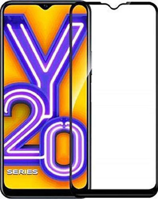 DMJHP Edge To Edge Tempered Glass for Vivo Y20A(Pack of 1)