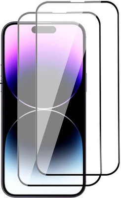 9H Edge To Edge Tempered Glass for Apple iPhone 15-| 9H tempered glass protects the entire front display And Easy Installation Kit | Full Glue Curved Tempered GlassTempered Glass Screen Protector Guard | |(Pack of 2)
