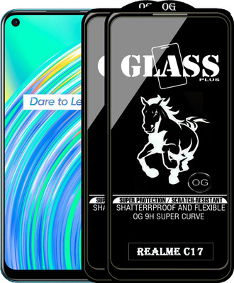 Rofix star Edge To Edge Tempered Glass for REALME C17(Pack of 2)