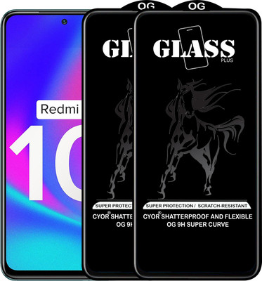 CYOR Edge To Edge Tempered Glass for REDMI NOTE 10 LITE(Pack of 2)