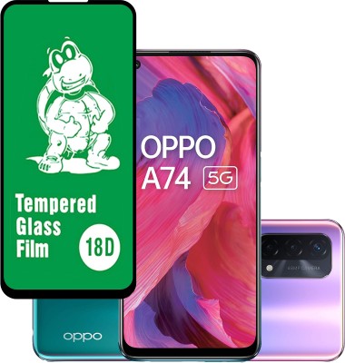 MobileBukket Edge To Edge Tempered Glass for Oppo A74 5G 18D Screen Guard(Pack of 1)