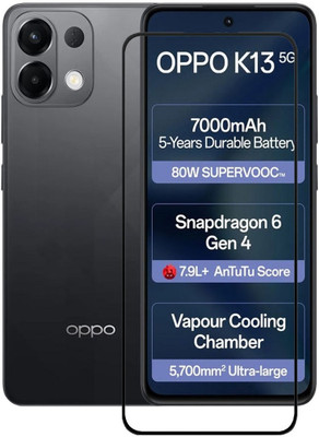 BRENZZ Edge To Edge Tempered Glass for OPPO K13 5G(Pack of 1)