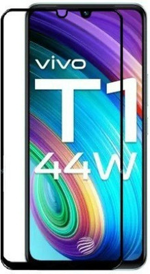 DMJHP Edge To Edge Tempered Glass for Vivo T1 44W(Pack of 1)