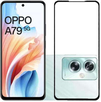KMPERED Edge To Edge Tempered Glass for Oppo A79 5G(Pack of 1)