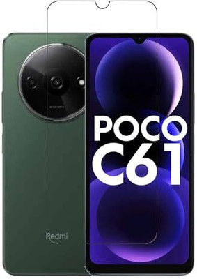 LIKEDESIGN Edge To Edge Tempered Glass for POCO C61(Pack of 1)