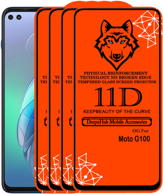 CRodible Edge To Edge Tempered Glass for Moto G100(Pack of 4)
