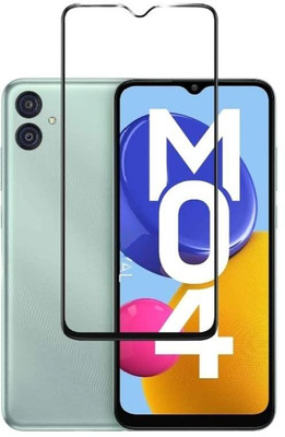 HIE POWER Edge To Edge Tempered Glass for Samsung Galaxy M04-Advanced 9H Protector with Easy Installation(Pack of 1)