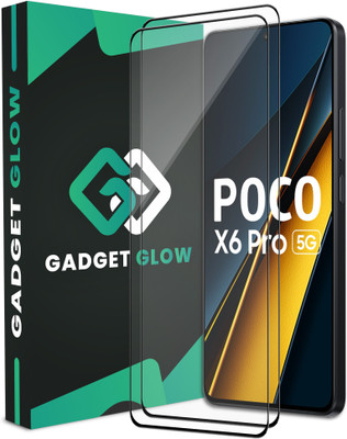 Gadget Glow Edge To Edge Tempered Glass for Poco X6 Pro 5G, Poco X6 Pro, Redmi Note 13 5G(Pack of 2)