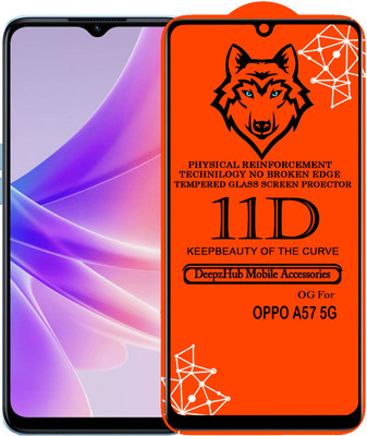 DeepzHub Edge To Edge Tempered Glass for OPPO A57 5G(Pack of 1)