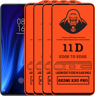 Laxdom Edge To Edge Tempered Glass for Mi K20 Pro(Pack of 4)