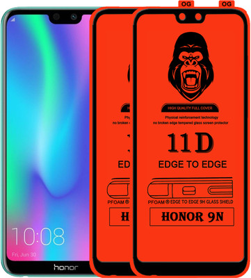 Laxdom Edge To Edge Tempered Glass for Honor 9N(Pack of 2)