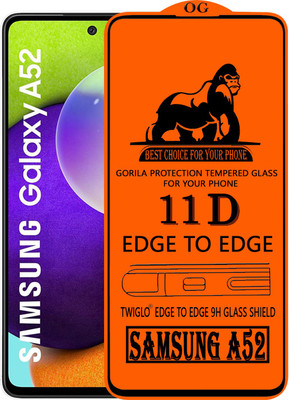 TWIGLO Edge To Edge Tempered Glass for SAMSUNG A52(Pack of 1)