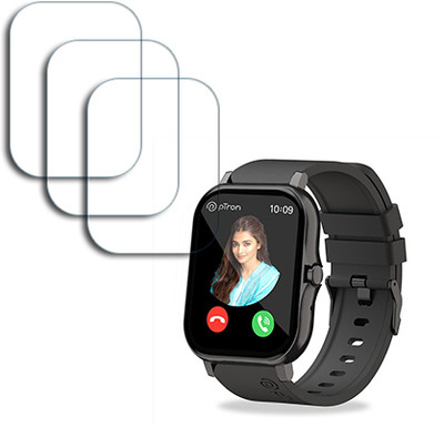 SOMTONE Edge To Edge Tempered Glass for PTron Newly Launched Force X10 Bluetooth Calling Smartwatch with 1.7 inch SMARTWATCH SCREEN GUARD(Pack of 3)