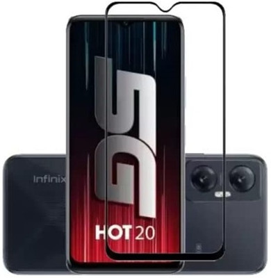 ChutPutMart Edge To Edge Tempered Glass for Screen Protector Full HD infinix Hot 20 Play(Pack of 1)