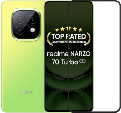 DSCASE Edge To Edge Tempered Glass for realme 70 TURBO 5G, Realme Narzo 70 Turbo(Pack of 1)