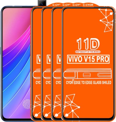 CYOR Edge To Edge Tempered Glass for VIVO V15 PRO(Pack of 4)