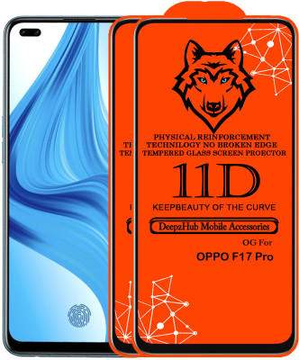 DeepzHub Edge To Edge Tempered Glass for OPPO F17 Pro(Pack of 2)
