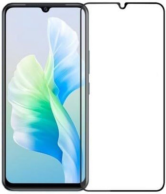 MOBIGENIX Edge To Edge Tempered Glass for Vivo Y19e(Pack of 1)