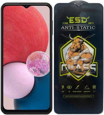 Obstinate Edge To Edge Tempered Glass for Samsung Galaxy A20s, BLATE ESD, Bull King ESD, Edge to Edge, Anti Static, Dustproof(Pack of 1)