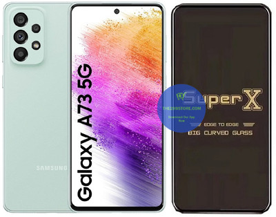 Resolute Edge To Edge Tempered Glass for Samsung Galaxy A73 5G, Super X Edge Glass, Super X Tempered Glass, Super X Screen Protector(Pack of 1)