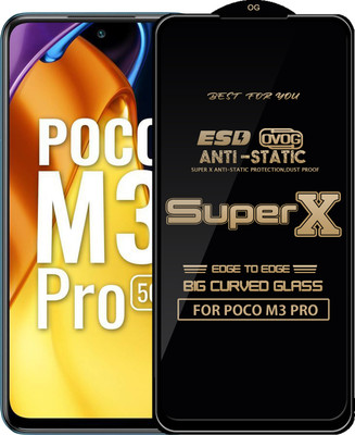 Qyist Edge To Edge Tempered Glass for POCO M3 PRO(Pack of 1)