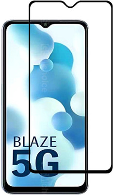 NKCASE Edge To Edge Tempered Glass for Lava Blaze 5G(Pack of 1)