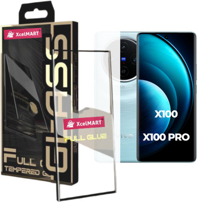 XcelMart Edge To Edge Tempered Glass for Vivo X100 | X100 Pro, Without UV, Directly Fix(Pack of 1)
