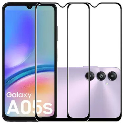 KMPERED Edge To Edge Tempered Glass for SAMSUNG Galaxy A05s, SAMSUNG A05s, SAMSUNG Galaxy A05S, SAMSUNG A05S(Pack of 2)