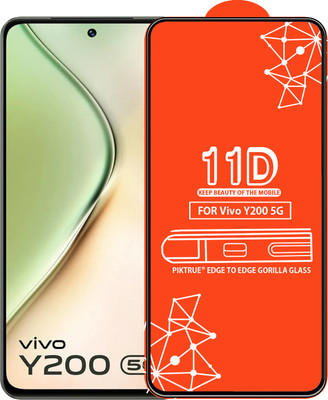 PikTrue Edge To Edge Tempered Glass for Vivo Y200 5G(Pack of 1)