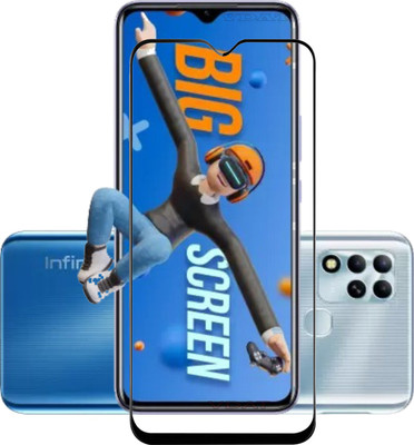 BRENZZ Edge To Edge Tempered Glass for Infinix Hot 12, INFINIX HOT 12, infinix hot 12(Pack of 1)
