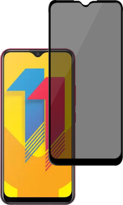 HUPSHY Edge To Edge Tempered Glass for vivo Y11 (Privacy Glass)(Pack of 1)