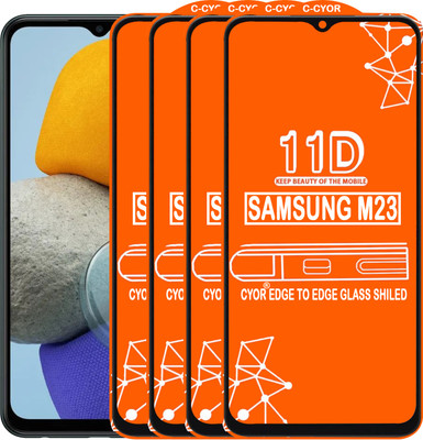 CYOR Edge To Edge Tempered Glass for SAMSUNG M23(Pack of 4)