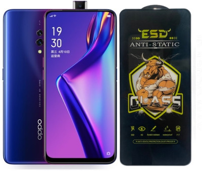 TELESHIELD Edge To Edge Tempered Glass for OPPO K3, ESD Glass, ESD Protector, Edge to Edge, Screen Protector(Pack of 1)