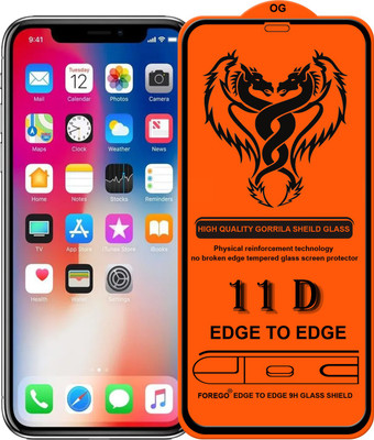 Forego Edge To Edge Tempered Glass for Apple iPhone X(Pack of 1)