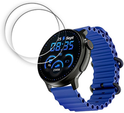 ARBAN Edge To Edge Tempered Glass for boAt Lunar Tigon 1.45 inch SMARTWATCH SCREEN GUARD(Pack of 2)