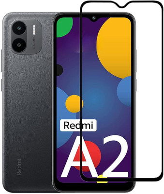 H A M Edge To Edge Tempered Glass for Redmi A2, Redmi A2 Plus(Pack of 1)