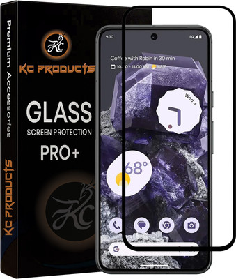KC PRODUCTS Edge To Edge Tempered Glass for Google Pixel 8 5G (6.2 Inch), 5g with Easy Self Installation Kit(Pack of 1)