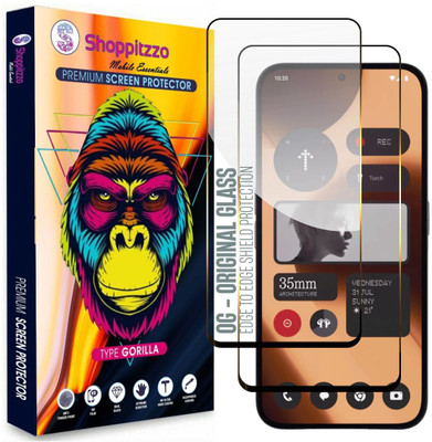 Shoppitzzo Edge To Edge Tempered Glass for Nothing Phone 2a Plus (6.7 Inch)(Pack of 2)