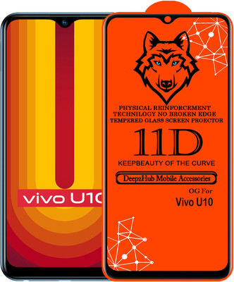 DeepzHub Edge To Edge Tempered Glass for Vivo U10(Pack of 1)