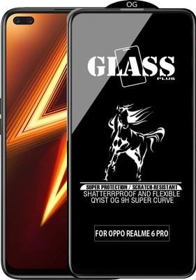 Qyist Edge To Edge Tempered Glass for REALME 6 PRO(Pack of 1)