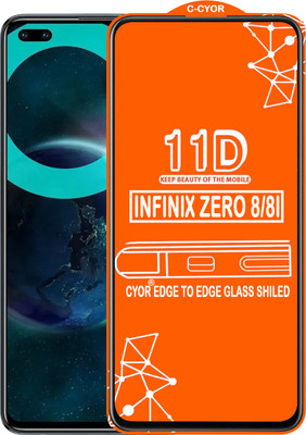 CYOR Edge To Edge Tempered Glass for INFINIX ZERO 8(Pack of 1)