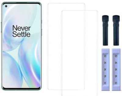 crixus Edge To Edge Tempered Glass for OnePlus 8(Pack of 2)
