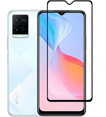 H A M Edge To Edge Tempered Glass for Vivo Y21e, Vivo Y21E(Pack of 1)