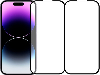 Kartuce Edge To Edge Tempered Glass for APPLE iPhone 14 Pro(Pack of 2)