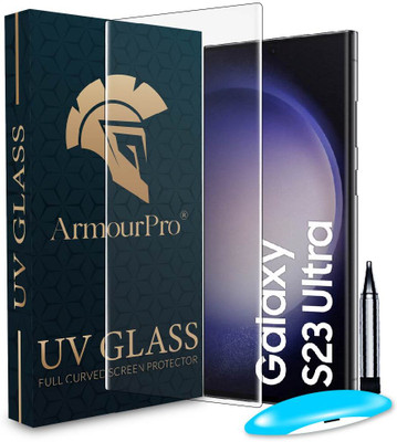 ArmourPro Edge To Edge Tempered Glass for Samsung Galaxy S23 Ultra 5G, Samsung S23 Ultra, Advanced HD+ UV Protection(Pack of 1)