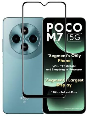 ROYALBASE Edge To Edge Tempered Glass for Poco M7 5G(Pack of 1)