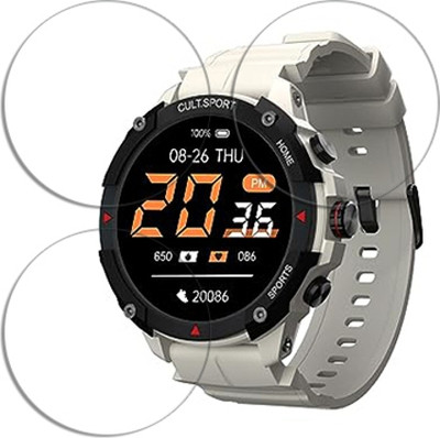 ARBAN Edge To Edge Tempered Glass for Cultsport Ranger XR 1.43 inch SMARTWATCH SCREEN GUARD(Pack of 3)