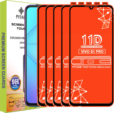 PFOAM Edge To Edge Tempered Glass for VIVO S1 PRO(Pack of 5)